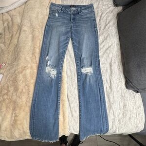Abercrombie & Fitch Light Blue Distressed Jeans